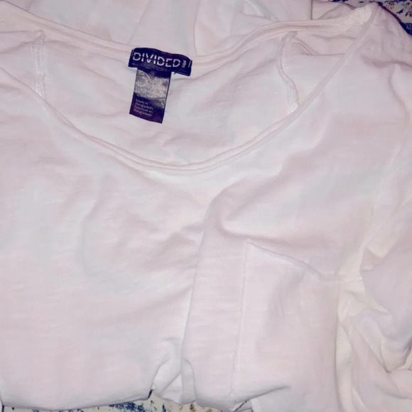 H&M Divided xsmall oversized hi low cozy T-shirt - Picture 6 of 8